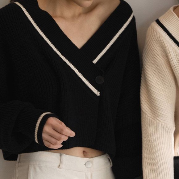 OAK + FORT Sweaters - Oak + Fort Varsity Sweater